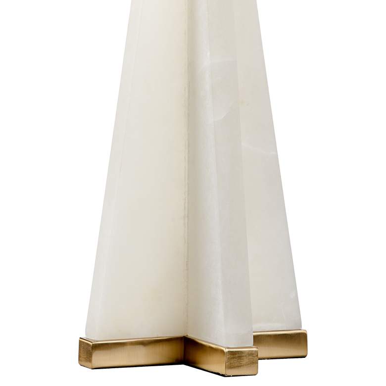Image 2 Wildwood Alabaster Pyramid Cream Table Lamp more views