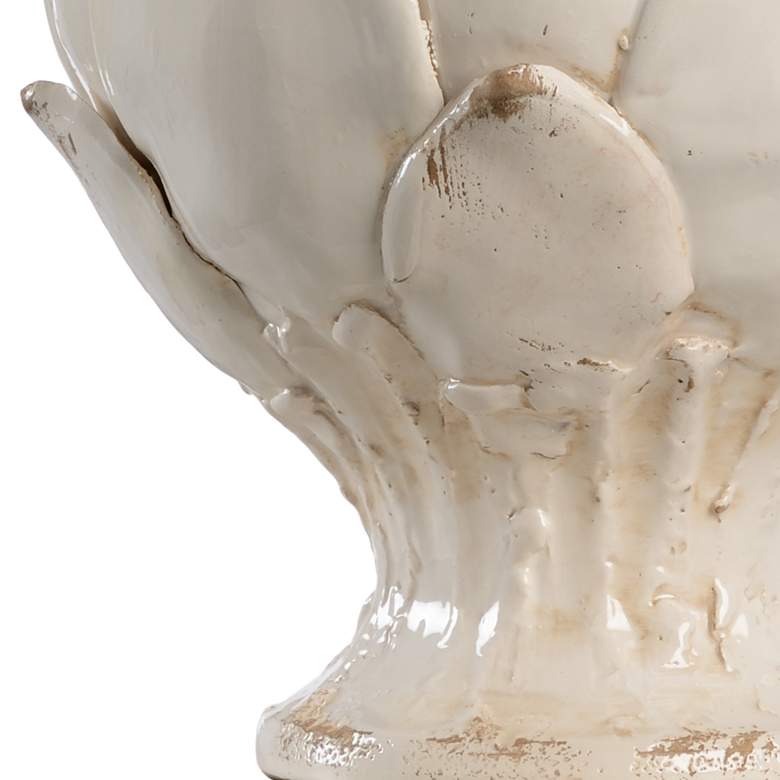 Image 6 Wildwood Artichoke 18 1/2"H Antique White Accent Table Lamp more views
