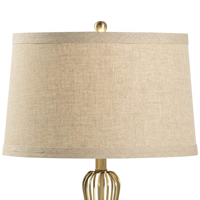 Image 4 Wildwood Asher 27 1/2" Antique Brass Metal Table Lamp with USB Port more views