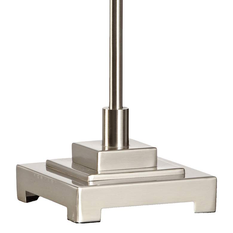 Image 2 Wildwood Bailey Brushed Nickel Metal Table Lamp more views