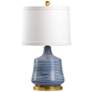 2_Wildwood Beehive 17 3/4"H Blue Porcelain Accent Table Lamp