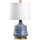 Wildwood Beehive 17 3/4"H Blue Porcelain Accent Table Lamp
