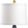 4_Wildwood Beehive 17 3/4"H Blue Porcelain Accent Table Lamp more views