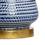 6_Wildwood Beehive 17 3/4"H Blue Porcelain Accent Table Lamp more views
