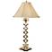 Wildwood Brass and Crystal Beads Buffet Table Lamp