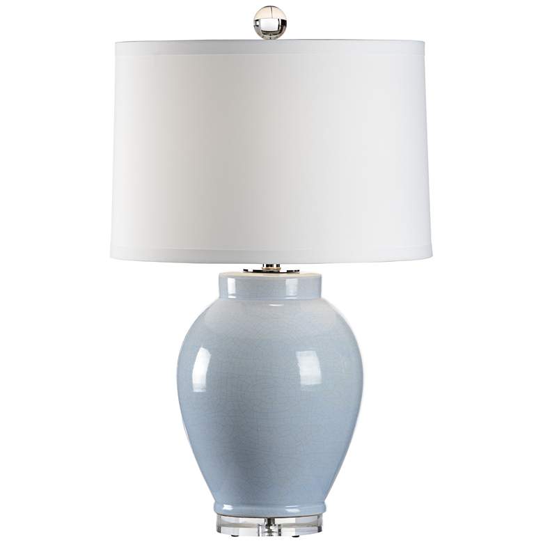 Image 2 Wildwood Capri Cloud Blue Crackle Glaze Ceramic Table Lamp
