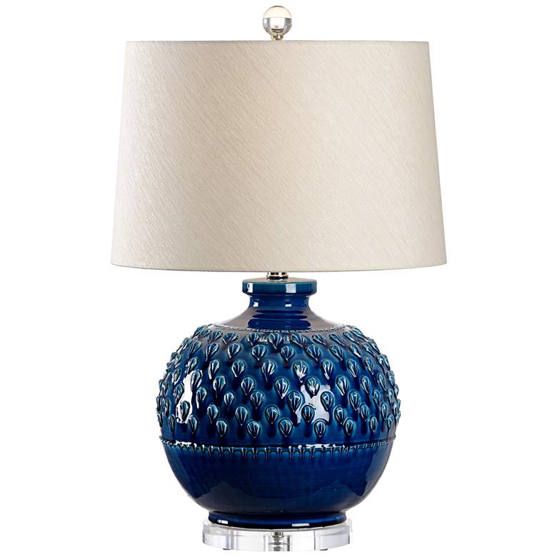 Image 1 Wildwood Carlotta Indigo Glaze Ceramic Table Lamp