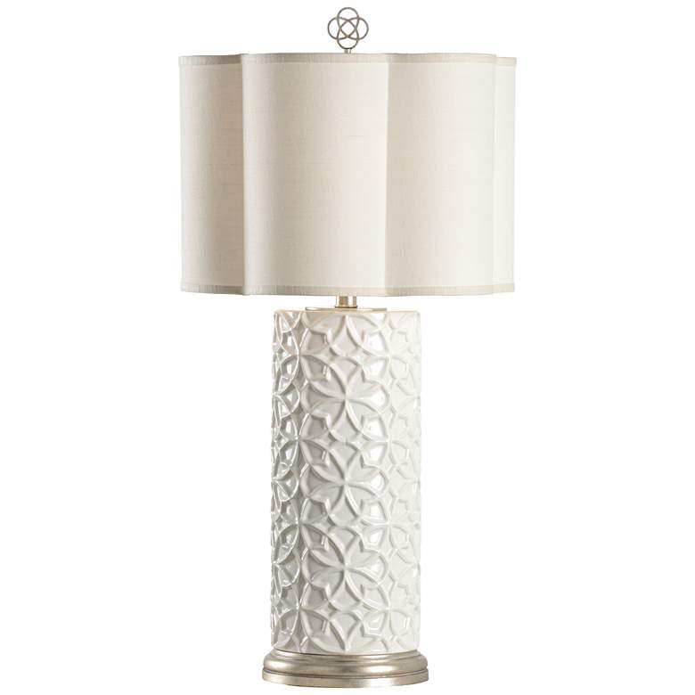 Image 1 Wildwood Cornelia Snow White Glaze Porcelain Table Lamp