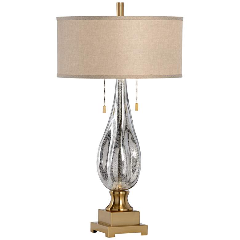 Image 1 Wildwood Delano Speckled and Antique Brass Glass Table Lamp