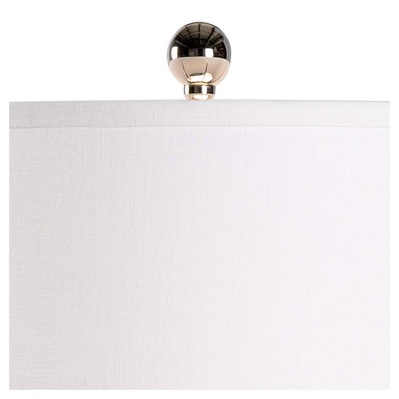 Image 3 Wildwood Destin Aqua White Ceramic Column Accent Table Lamp more views