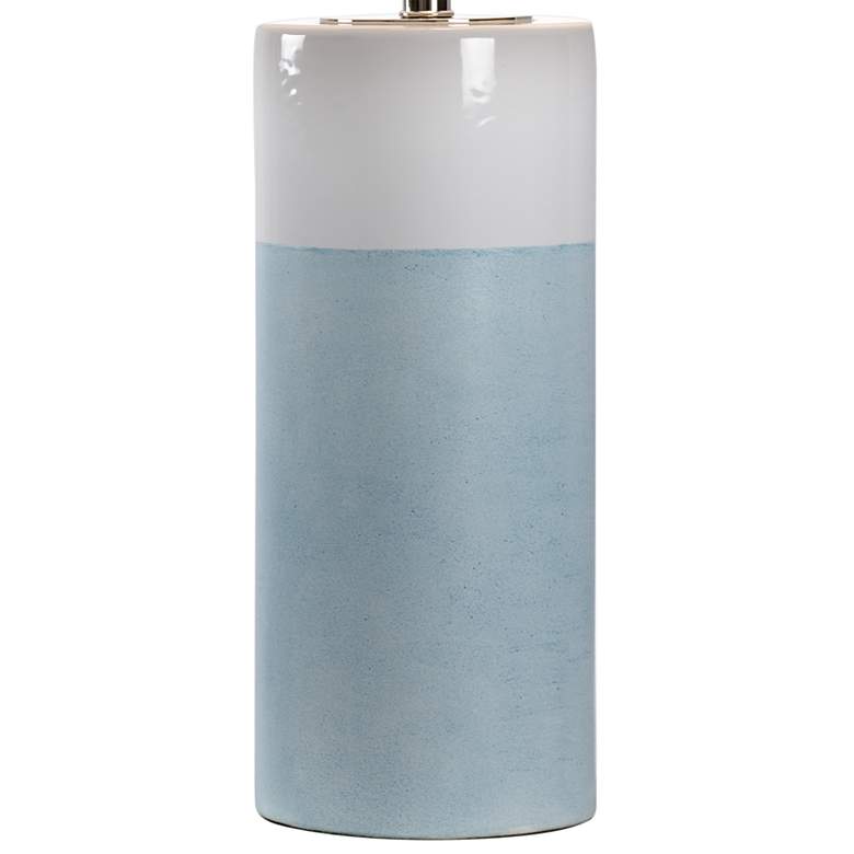 Image 5 Wildwood Destin Aqua White Ceramic Column Accent Table Lamp more views