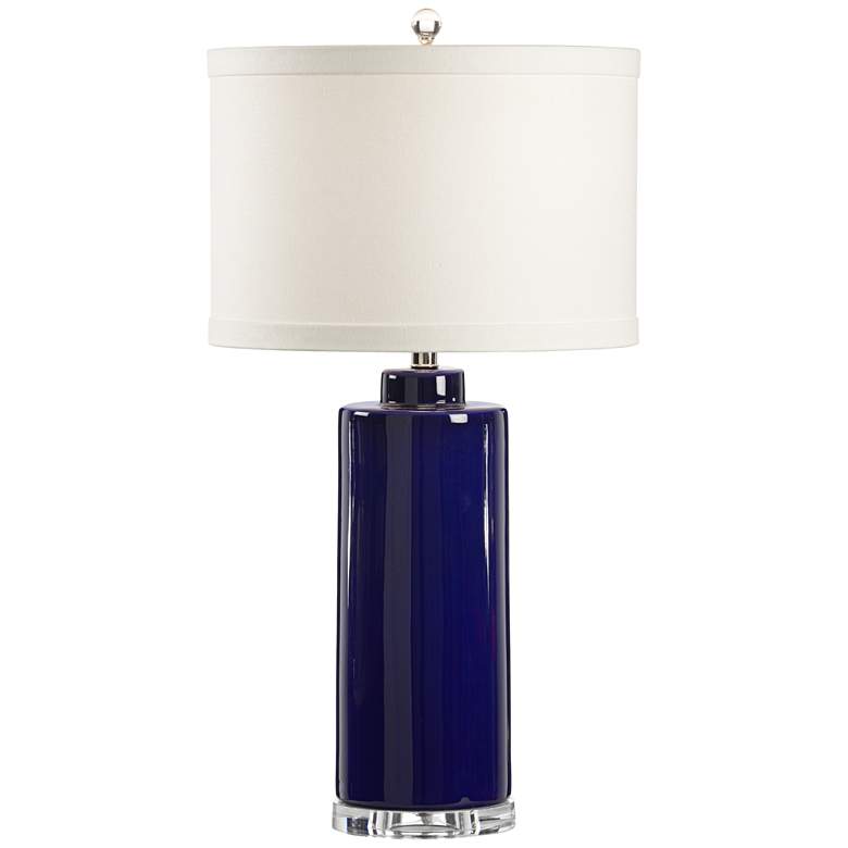 Image 1 Wildwood Edith Royal Blue Crackle Glaze Ceramic Table Lamp
