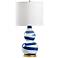 Wildwood Essex 19 1/2" High Cobalt White Accent Table Lamp