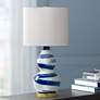 1_Wildwood Essex 19 1/2" High Cobalt White Accent Table Lamp