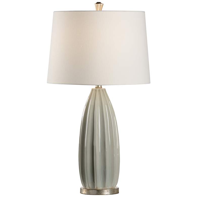 Image 1 Wildwood Estelle Sage Green Glaze Ceramic Table Lamp