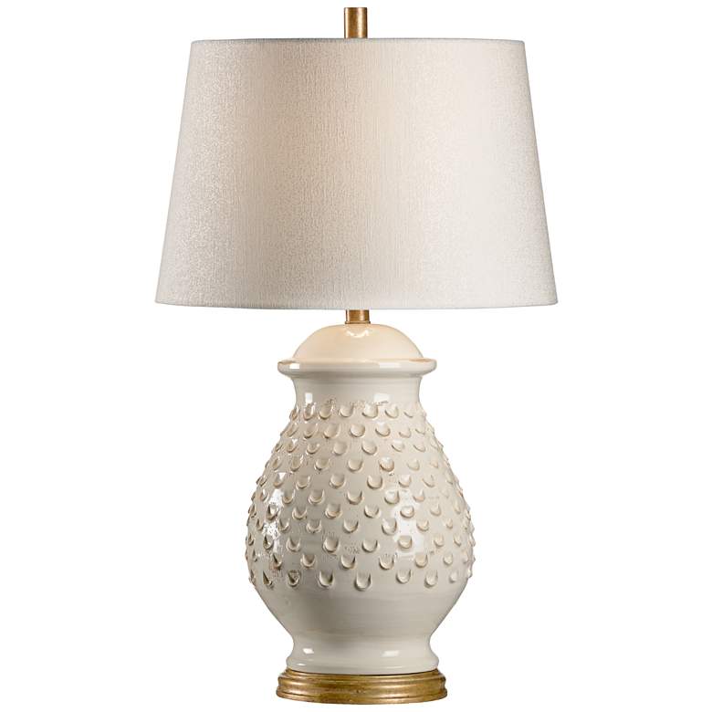 Image 1 Wildwood Fiera Aged Cream Glaze Ceramic Table Lamp