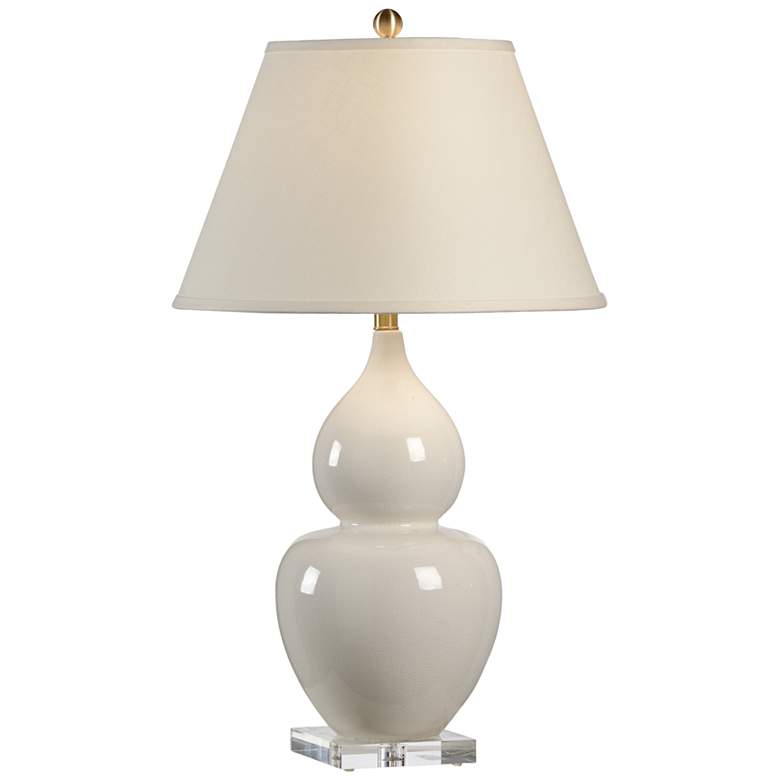 Image 2 Wildwood Fulton 31 1/2" Cream Crackle Glaze Ceramic Vase Table Lamp