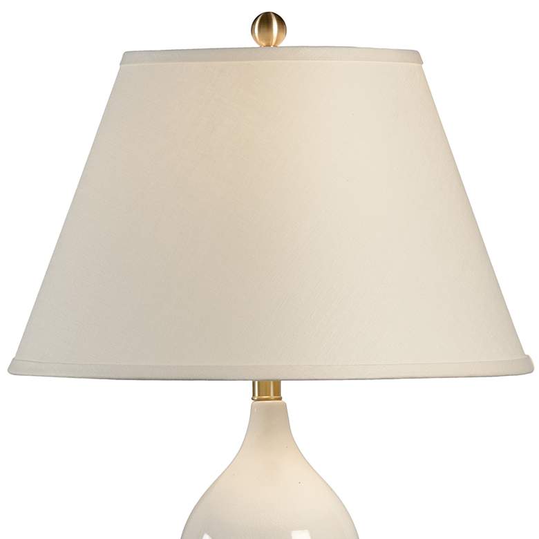 Image 4 Wildwood Fulton 31 1/2" Cream Crackle Glaze Ceramic Vase Table Lamp more views