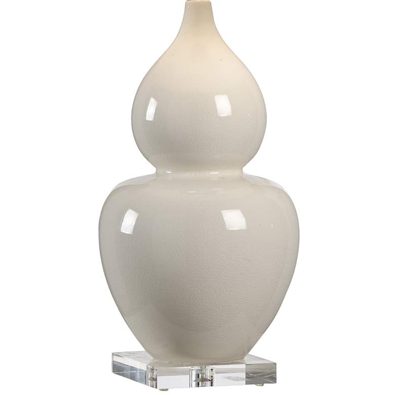 Image 5 Wildwood Fulton 31 1/2" Cream Crackle Glaze Ceramic Vase Table Lamp more views