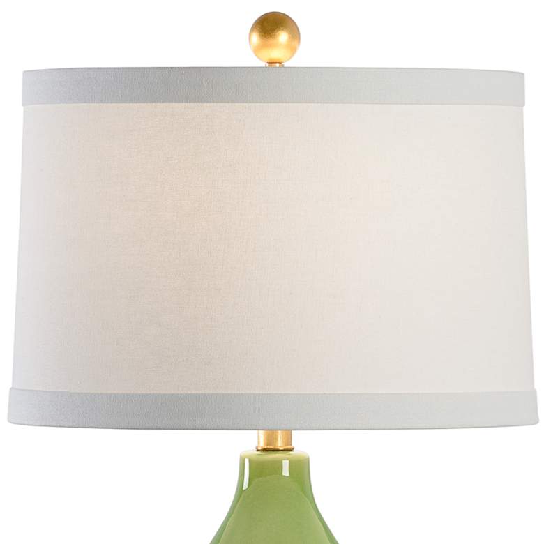 Image 4 Wildwood Gourd 19 1/2" High Green Glaze Ceramic Accent Table Lamp more views