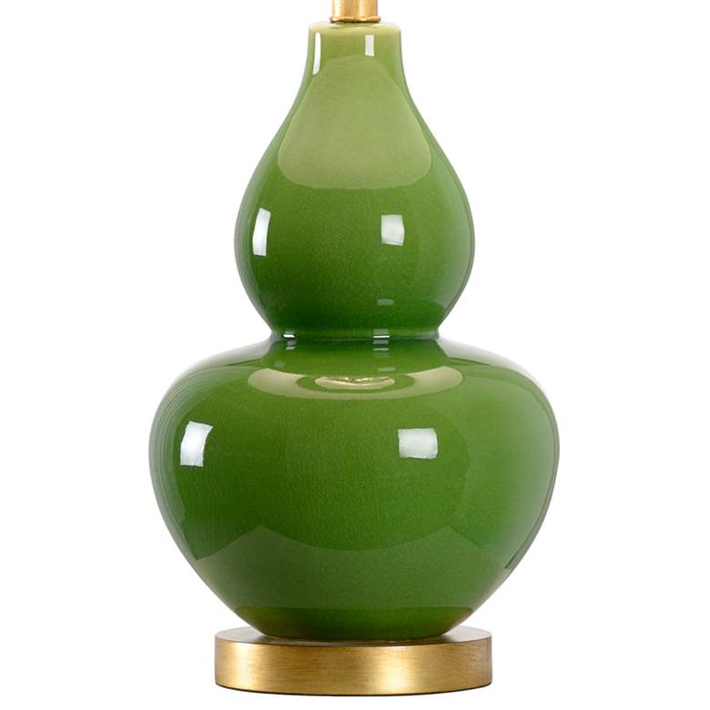 Image 5 Wildwood Gourd 19 1/2" High Green Glaze Ceramic Accent Table Lamp more views