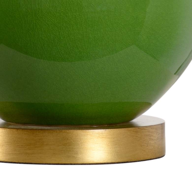 Image 6 Wildwood Gourd 19 1/2" High Green Glaze Ceramic Accent Table Lamp more views
