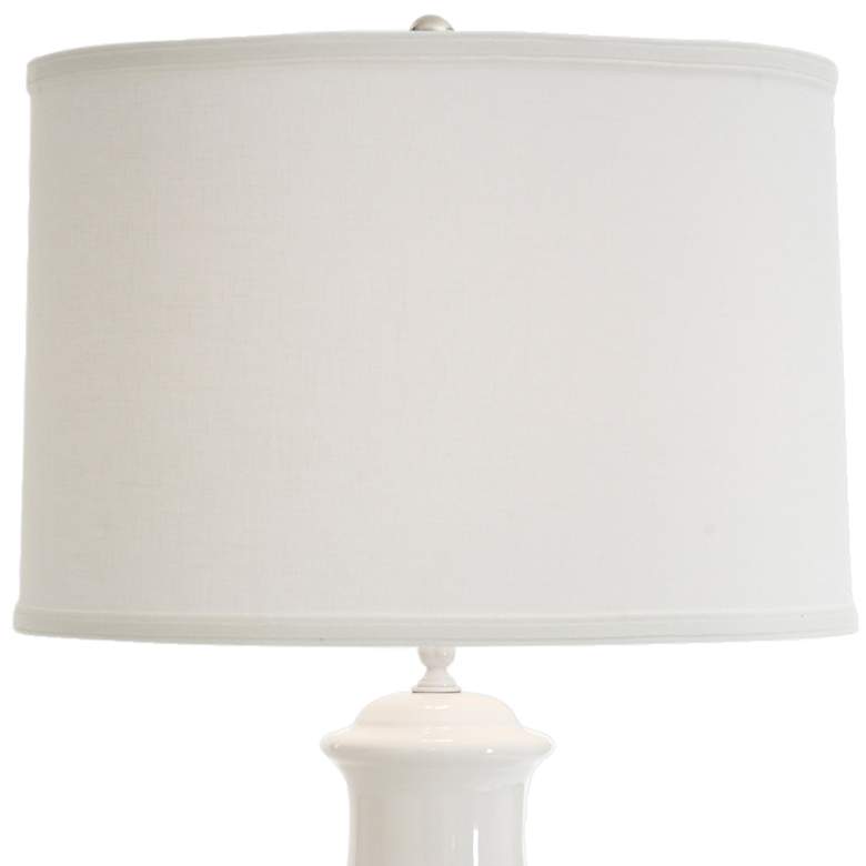 Image 3 Wildwood Greenwich White Glaze Italian Ceramic Table Lamp more views