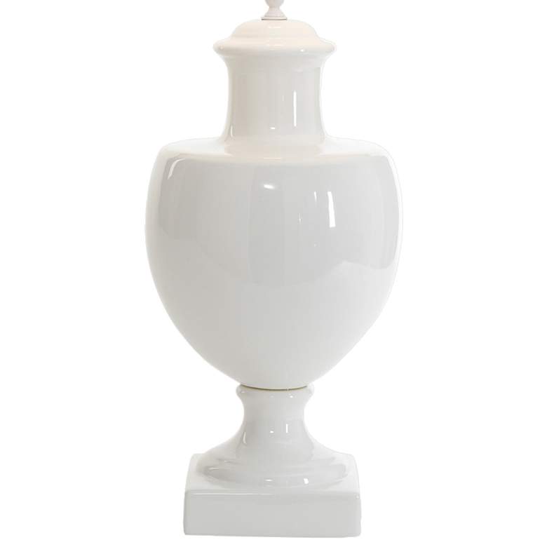 Image 4 Wildwood Greenwich White Glaze Italian Ceramic Table Lamp more views
