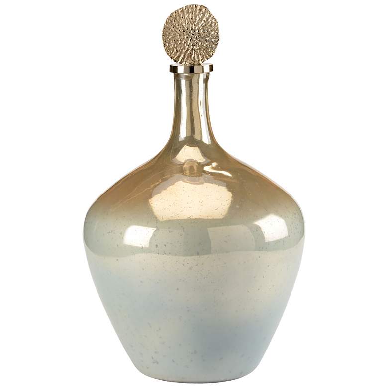 Image 1 Wildwood Helsinki 25" High Large Blue Glass Bottle