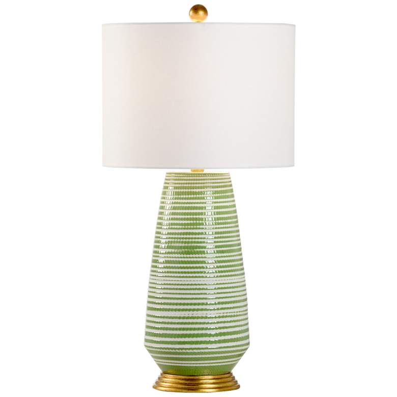 Image 2 Wildwood Hive Green White Glaze Ceramic Accent Table Lamp
