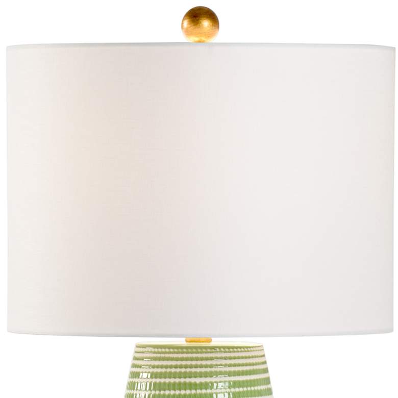 Image 4 Wildwood Hive Green White Glaze Ceramic Accent Table Lamp more views