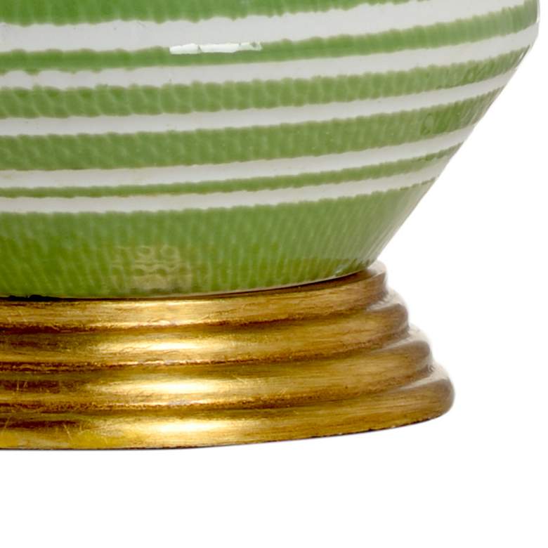 Image 6 Wildwood Hive Green White Glaze Ceramic Accent Table Lamp more views