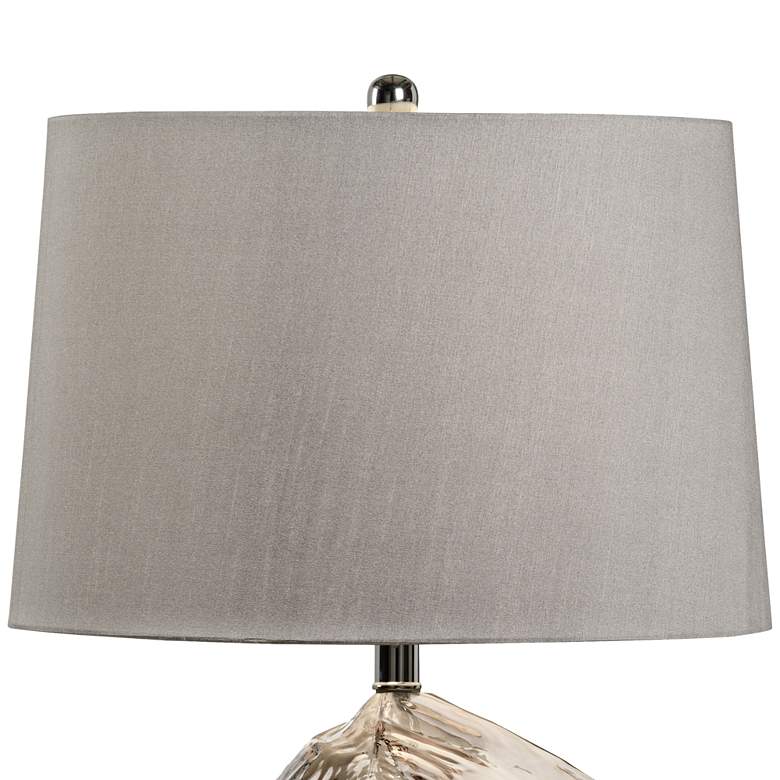 Image 3 Wildwood Ice Smoke Glass Table Lamp with USB Port more views