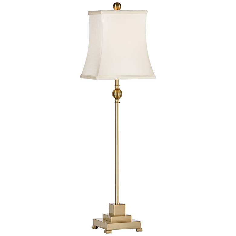 Image 1 Wildwood Kensington 34" High Antique Brass Buffet Table Lamp