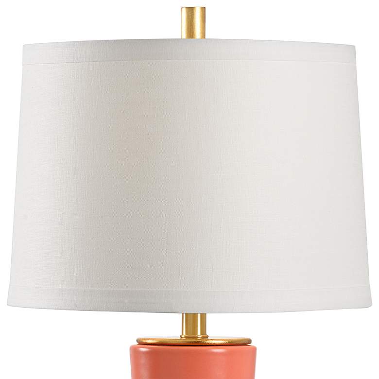 Image 4 Wildwood Landover Matte Coral Ceramic Accent Table Lamp more views