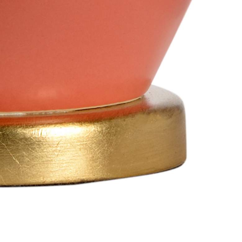 Image 6 Wildwood Landover Matte Coral Ceramic Accent Table Lamp more views