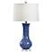 Wildwood Lapis and Clear Glass Table Lamp