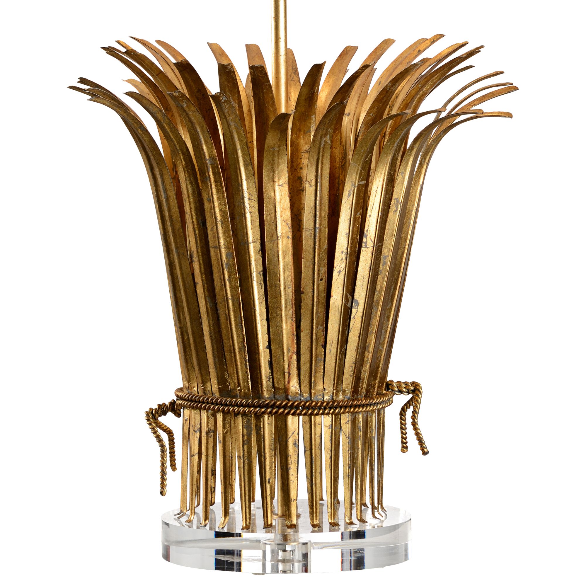Image 2 Wildwood Leaf Antique Gold Table Lamp more views