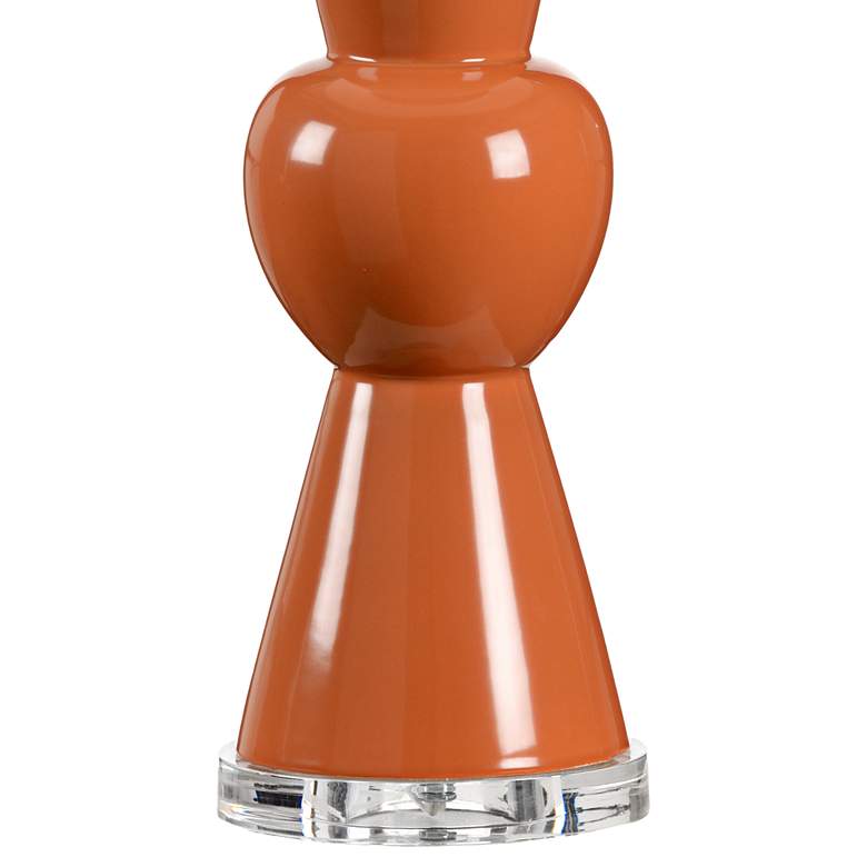 Image 2 Wildwood Mildred Orange Glaze Porcelain Table Lamp more views