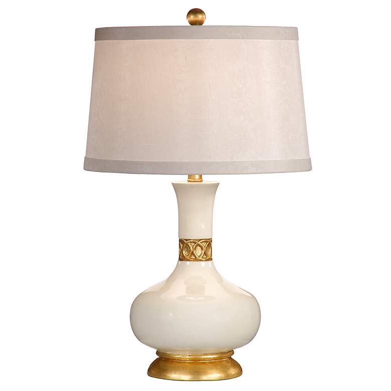 Image 1 Wildwood Mimi Gardenia 26" High Gold White Porcelain Table Lamp