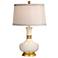 Wildwood Mimi Gardenia 26" High Gold White Porcelain Table Lamp