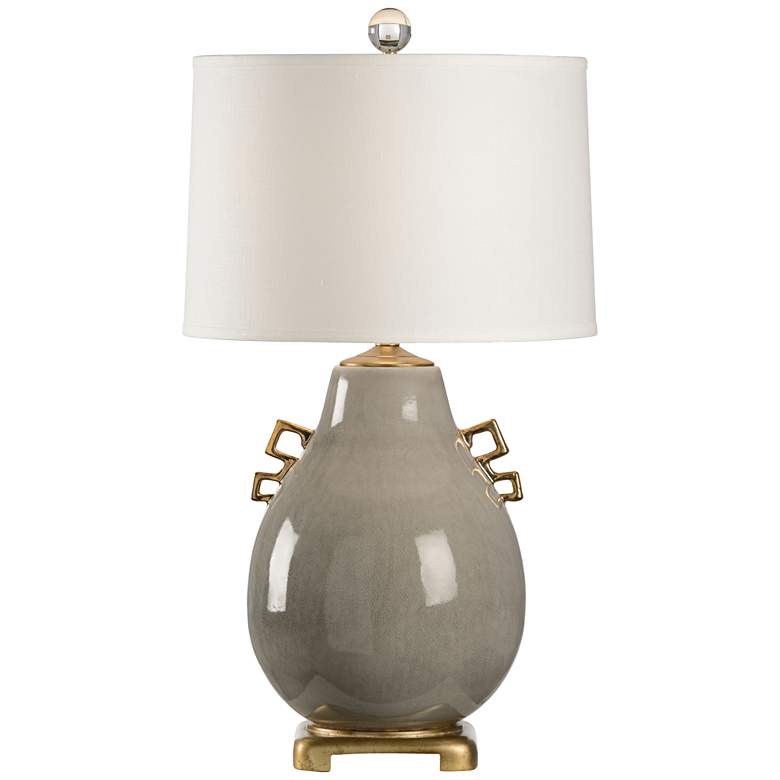 Image 1 Wildwood Ming Slate Gray Crackle Porcelain Table Lamp