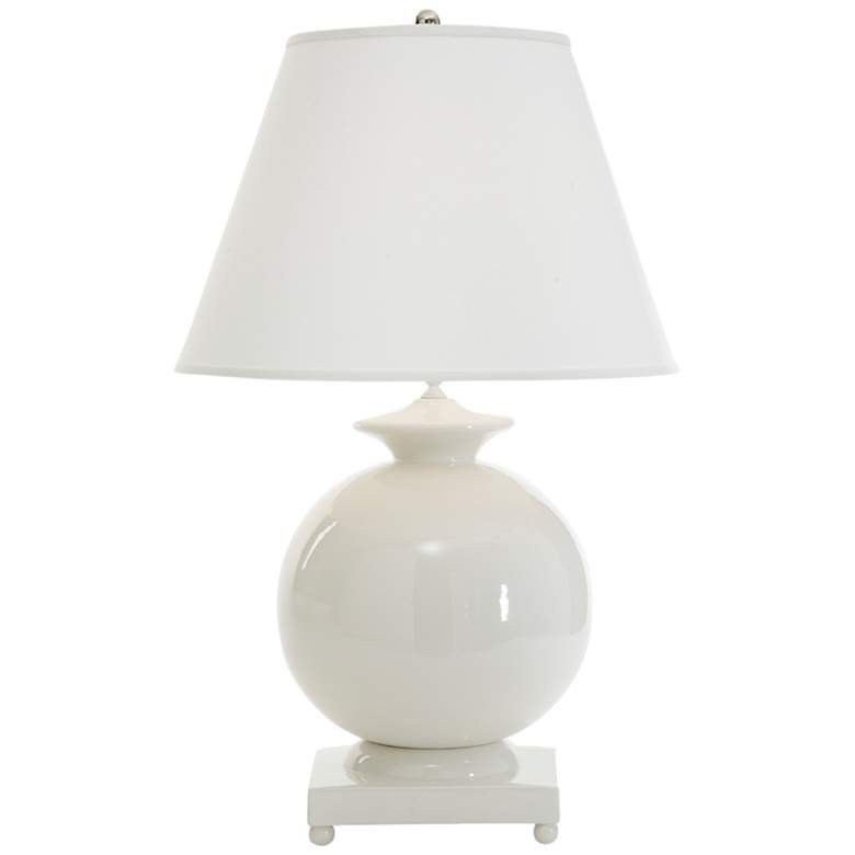 Wildwood Opus White Italian Ceramic Ball Accent Table Lamp
