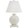 1_Wildwood Opus White Italian Ceramic Ball Accent Table Lamp