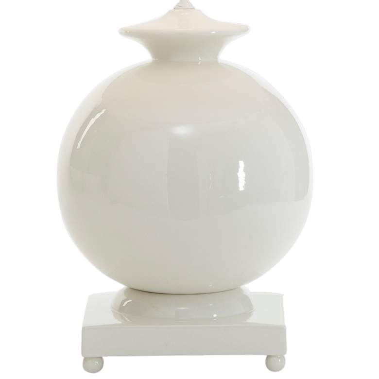 Wildwood Opus White Italian Ceramic Ball Accent Table Lamp more views