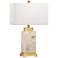 Wildwood Park Place Natural White Alabaster Table Lamp