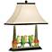 Wildwood Parrot Budgies Hand-Painted Ceramic Table Lamp
