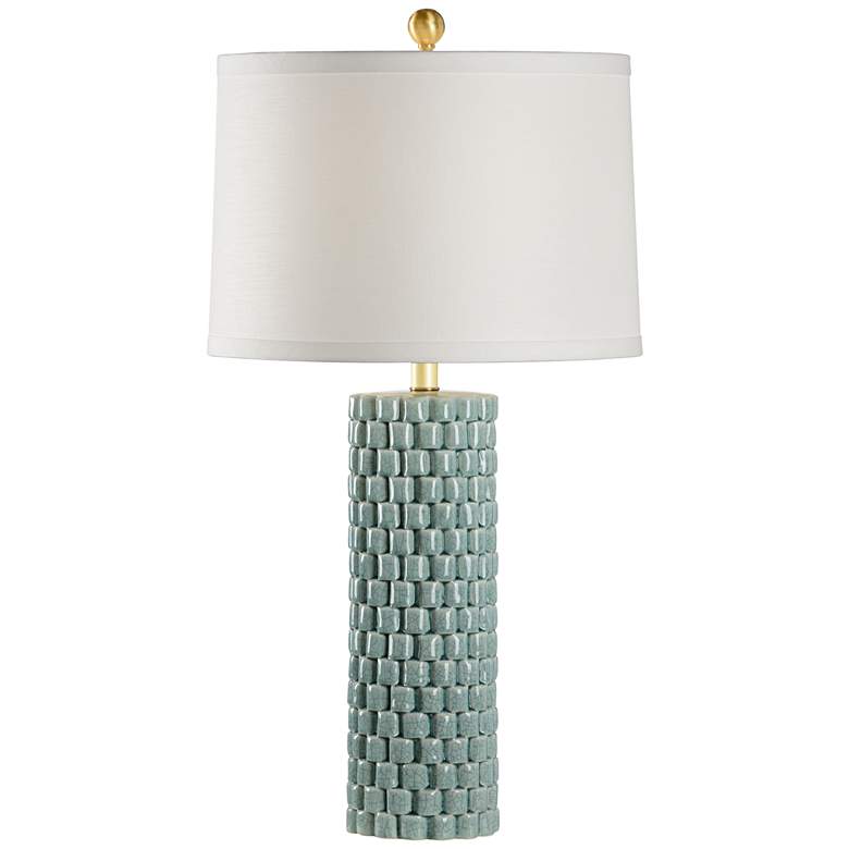 Image 1 Wildwood Potter Celadon Crackle Glaze Porcelain Table Lamp