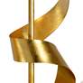 6_Wildwood Ribbon Twirl 25" High Antique Gold Leaf Metal Table Lamp more views