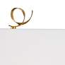 7_Wildwood Ribbon Twirl 25" High Antique Gold Leaf Metal Table Lamp more views